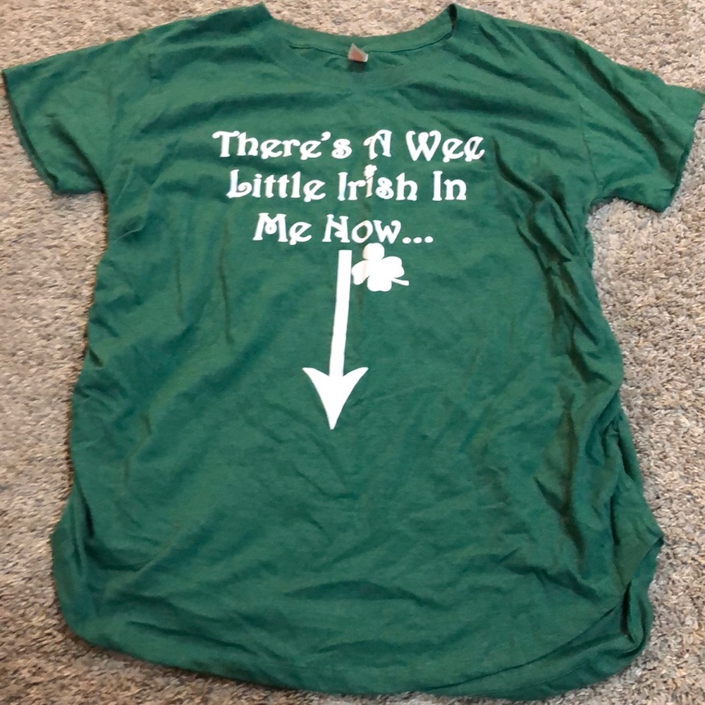 St. Patrick’s Day maternity tshirt